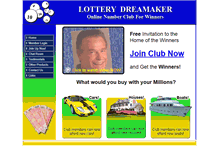 Tablet Screenshot of lotterydreamaker.com